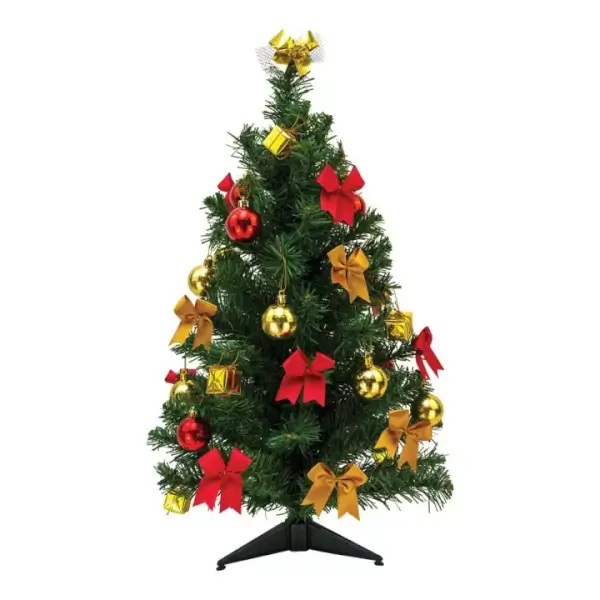 ต้นสนปลอม ต้นคริสต์มาสปลอม ขนาด 2 ฟุต ประดับตกแต่งเทศกาลคริสต์มาส 12004-3