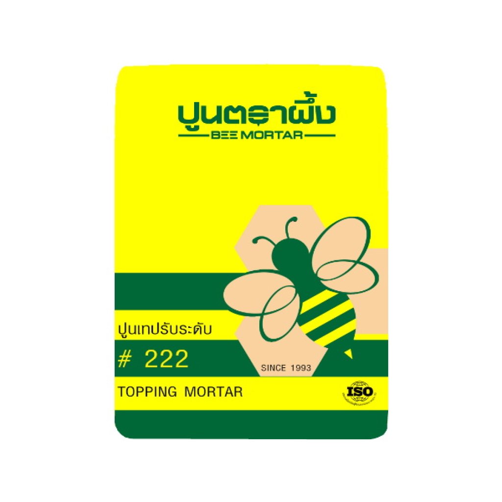 ปูนเทปรับระดับพื้น #222 ชนิดไหลตัวดี ตราผึ้ง