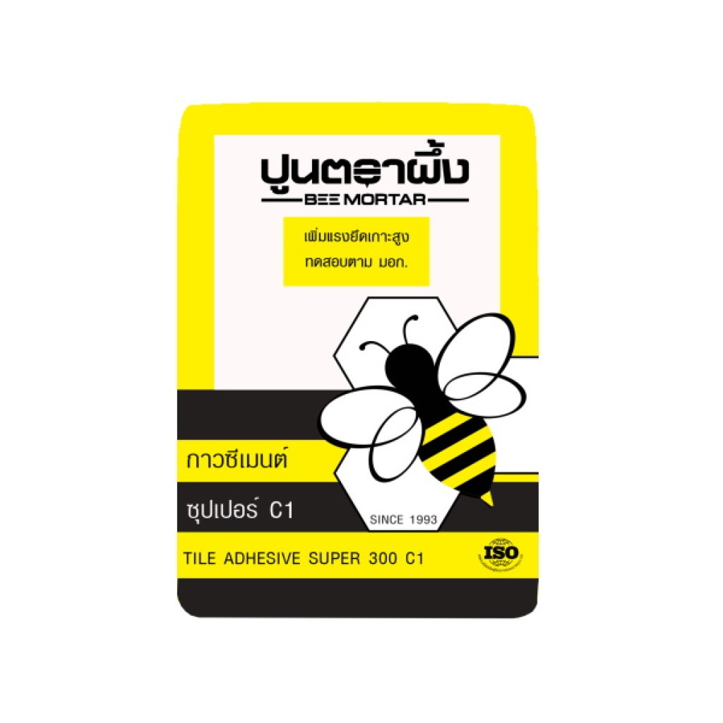 ปูนกาวติดกระเบื้อง #300 C1 ตราผึ้ง