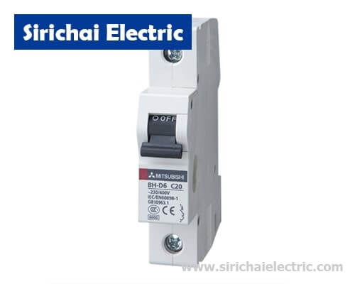 MITSUBISHIลูกเซอร์กิต รุ่น BH-D6 1P 20A