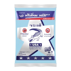 กาวยาแนว จระเข้ พรีเมี่ยม พลัส เงิน 1 กก. สีฟ้ารุ่งอรุณ 0741