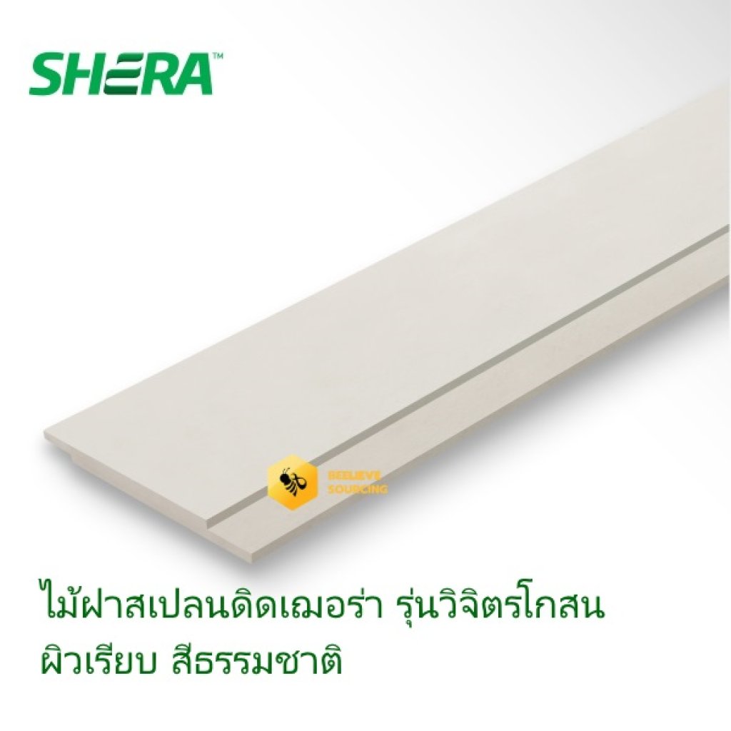 ไม้ฝาเฌอร่า สเปลนดิดผิวเรียบ วิจิตรโกสน 1.0x15x300ซม.