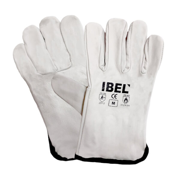 IBEL ถุงมือหนังแพะ ขอบปล่อย ไซส์M