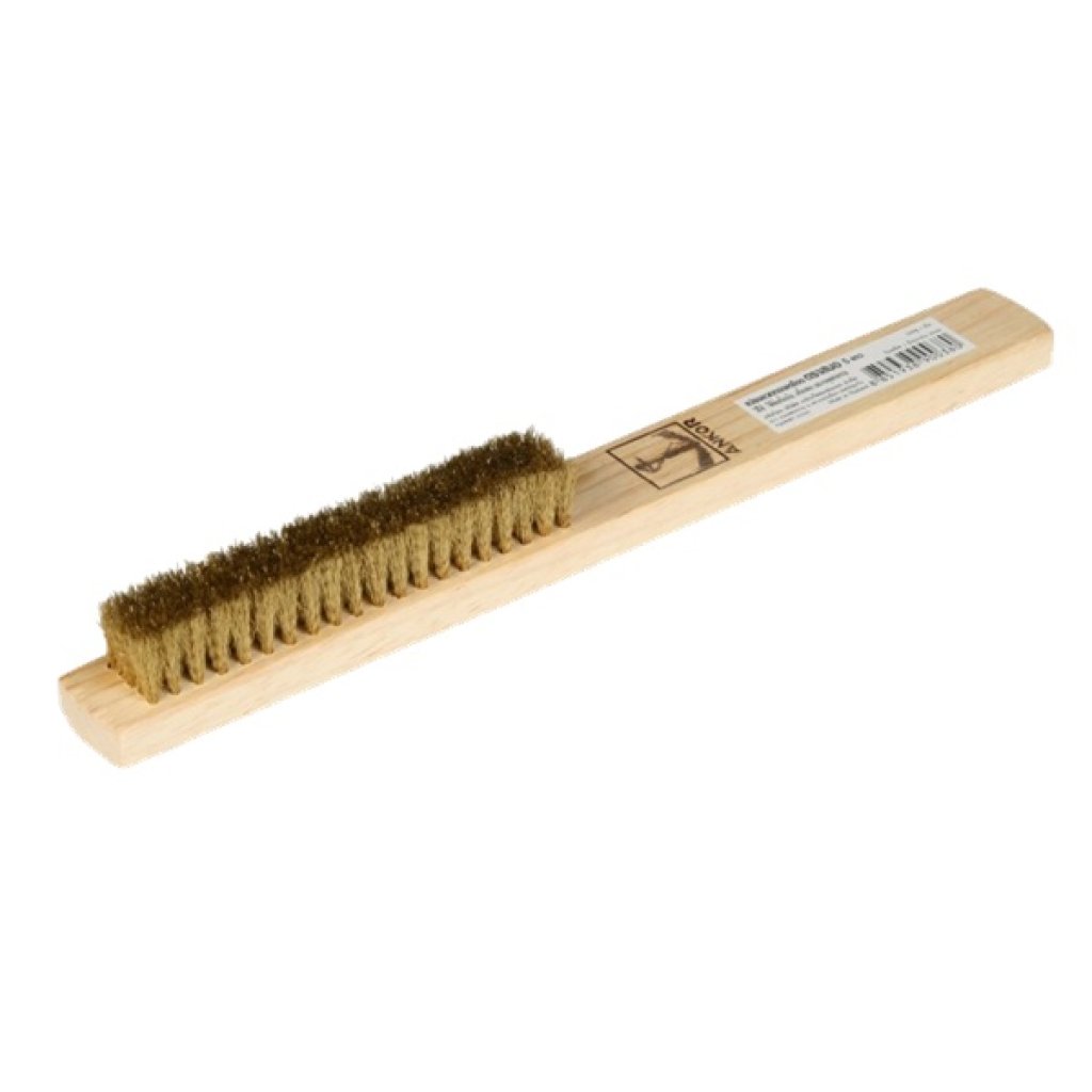 แปรงลวดทองเหลือง 7แถว ตราสมอ