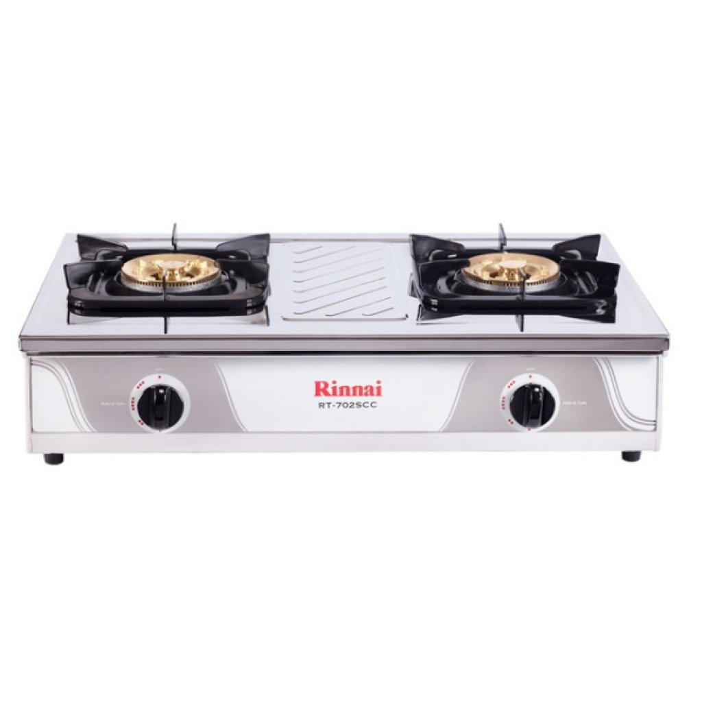 Rinnai เตาแก๊สตั้งโต๊ะ หัวเตาทองเหลือง รุ่น RT-702SCC