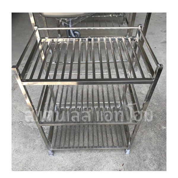 ชั้นวางจานสแตนเลส ชั้นซี่สแตนเลส 3 ชั้น - Image 5