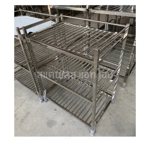 ชั้นวางจานสแตนเลส ชั้นซี่สแตนเลส 3 ชั้น - Image 6