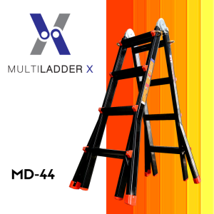 บันไดอลูมิเนียม สไลด์ เอนกประสงค์ยืดหดได้ รุ่นMD-44 ทรงพาดยาว 4.6เมตร