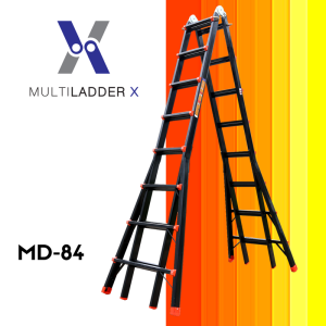 บันไดอลูมิเนียม สไลด์ เอนกประสงค์ ยืดหดได้ รุ่น MD-84 ทรงพาด ยาว 9.4 เมตร, ทรง A 4.5 เมตร