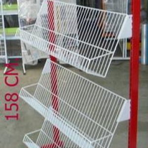 ชั้นวางหนังสือนิตยสาร มีล้อ รหัส000175