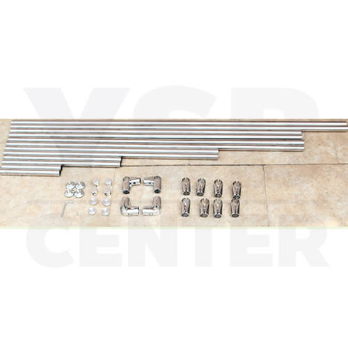 YSB ราวตากผ้าสเเตนเลสบาร์เดี่ยว ยาว150cm สูง160cm กว้าง50cm รุ่น CB0009-CL-150-1 - Image 3