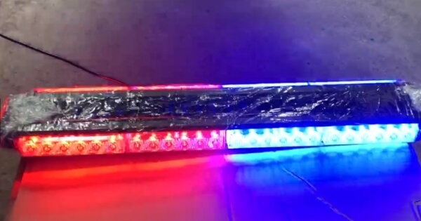 ไฟไซเรนติดหลังคารถ 54LED ไฟไซเรน ติดหลังคา ไฟฉุกเฉินติดหลังคารถ 12V ฐานแม่เหล็ก - Image 2