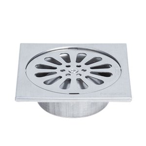 ตะแกรงกันกลิ่นแบบเหลียม FP-5203-SP Stainless Steel ท่อขนาด 4 นิ้ว
