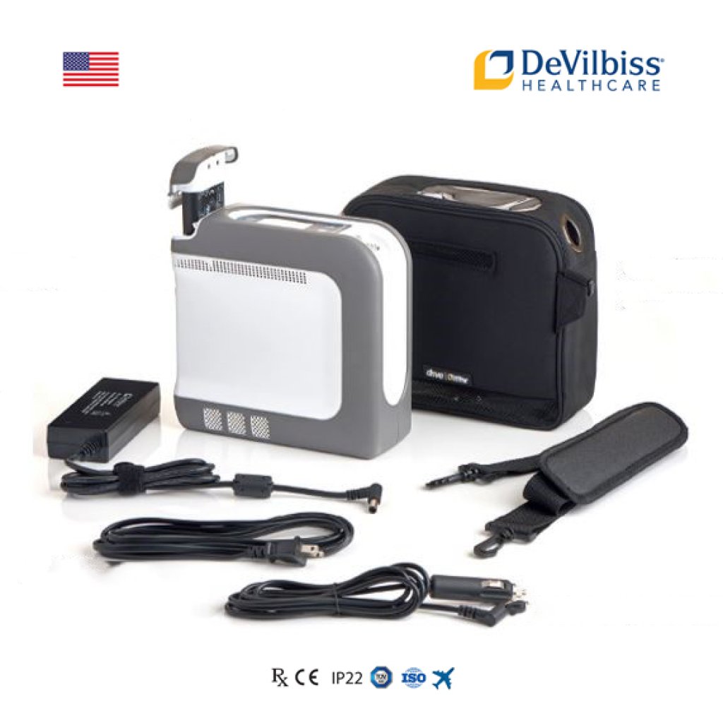 เครื่องผลิตออกซิเจน พกพา Devilbiss รุ่นiGo2 ระบบอัจฉริยะ Smart Dose ประกันศูนย์ไทย 3ปี