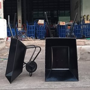 รถเข็นปูนล้อคู่ ธรรมดา ล้อ 10" PVC
