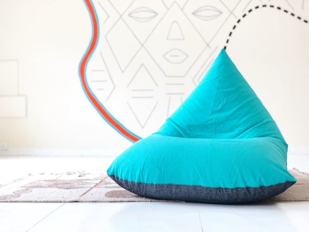 เบาะรองนั่ง Cozi Beanbag Blue Turquoise
