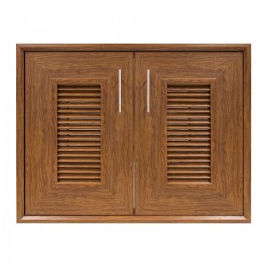 บานซิงค์คู่ CA8060-20 สีไม้สักทอง 85.5x65.5x10cm.