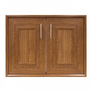 บานซิงค์คู่ CB8060-20 สีไม้สักทอง 85.5x65.5x10cm.
