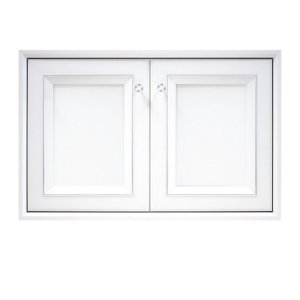 บานซิงค์คู่ใต้เตา CD8050-06 สีขาว 85.5x55.5x10 cm.
