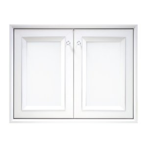 บานซิงค์คู่ CD8060-06 สีขาว 85.5x65.5x10 cm.