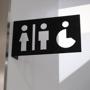 ป้ายห้องน้ำ ชาย-หญิง Toilet