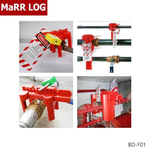 ตัวล็อคบอลวาล์วแบบปรับได้ เหมาะกับวาล์ว 1/2 นิ้ว (13 มม.) ถึง 2 นิ้ว (64 มม.) Adjustable Ball Valve Lockout BD-F01 MaRR LOG - Image 5