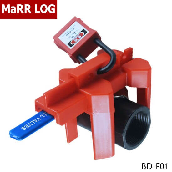 ตัวล็อคบอลวาล์วแบบปรับได้ เหมาะกับวาล์ว 1/2 นิ้ว (13 มม.) ถึง 2 นิ้ว (64 มม.) Adjustable Ball Valve Lockout BD-F01 MaRR LOG - Image 4
