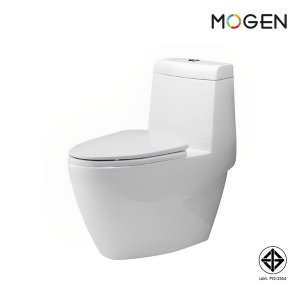 MOGEN MO10 โถสุขภัณฑ์ชิ้นเดียว สีขาว ฝาแบบ Slow Close