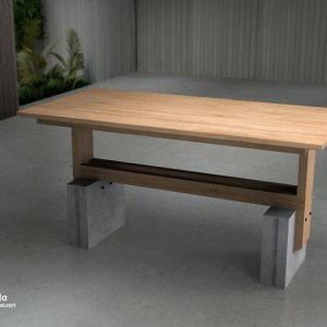 โต๊ะสนาม ZEEN 23 Table 1.5m. สีไม้ธรรมชาติ