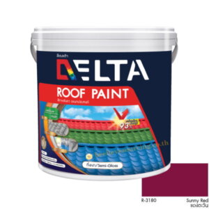 DELTA Roof Paint สีทาหลังคา R-3180 Sunny Red