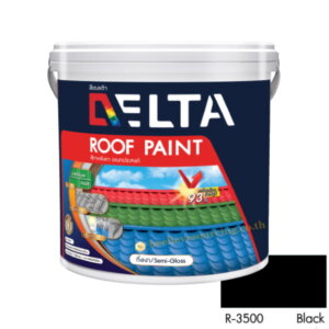 DELTA Roof Paint สีทาหลังคา R-3500 Black-ดำ