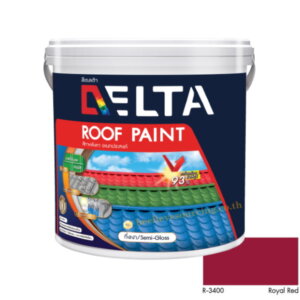 DELTA Roof Paint แม่สี R-3400 Royal Red
