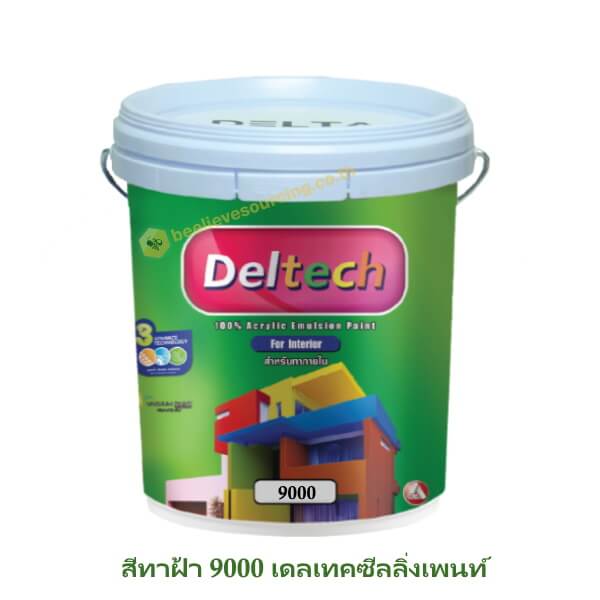 สีทาฝ้า 9000 เดลต้า 18ลิตร เดลเทคซีลลิ่งเพนท์