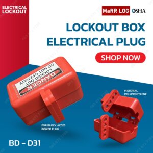 ตัวล็อคปลั๊กไฟฟ้า Safety Lockout Electrical Plug Lockout (BD-D31) MaRR LOG