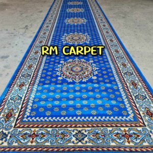 พรมลายดาว สีฟ้า 1x10 ม.