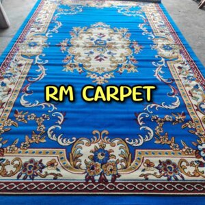 พรมหลุยส์ลายดอกไม้ สีฟ้า 2.70x4.50 ม.