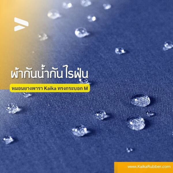 หมอนยางพาราบด ทรงกระบอก รุ่นM สีกรมกันน้ำ - Image 4