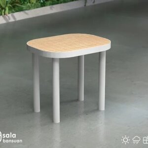 POLAR Coffee Table70 โต๊ะสนาม สีไม้ธรรมชาติ 1.20m.