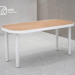 POLAR Table 50 โต๊ะสนาม สีไม้ธรรมชาติ 1.50m.