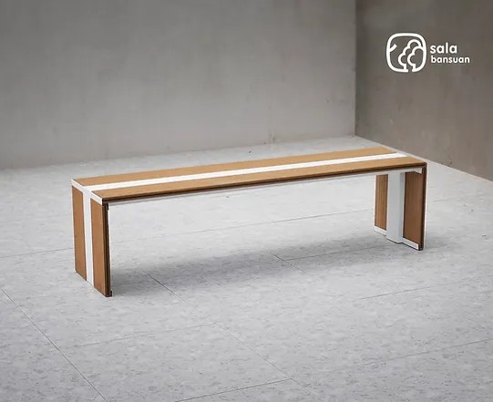 LUCA Bench 150 ม้านั่งสนาม สีไม้ธรรมชาติ 1.50m. - Image 2