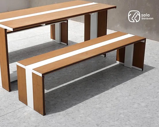 LUCA Bench 150 ม้านั่งสนาม สีไม้ธรรมชาติ 1.50m. - Image 4
