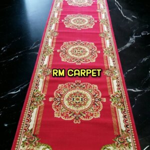 พรมลายดอกโบตั๋น สีแดง 1.20×10ม.