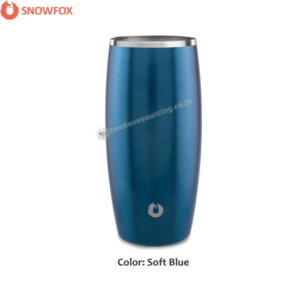 Snowfox แก้วเบียร์สแตนเลส Soft Blue