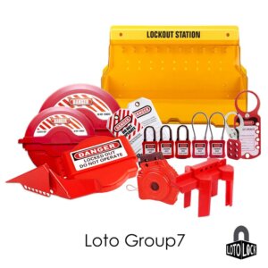 Lockout Tagout Set Group7 LockoutStation+LockValve