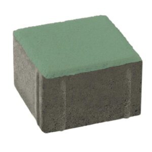 ศิลาเหลี่ยม 10X10X6ซม. สีเขียว (แพค)