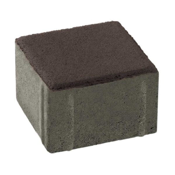 ศิลาเหลี่ยม 10X10X6ซม. สีน้ำตาลเข้ม (แพค)
