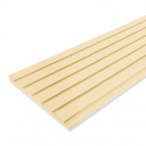 CONWOOD ไม้ผนังบังใบ คอนวูด ลายเสี้ยน หน้า 8″ รุ่น G5 สีงาช้าง