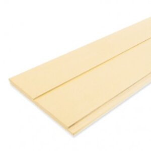 CONWOOD ไม้ผนังบังใบ คอนวูด ลายเสี้ยน หน้า 8″ รุ่น G1 สีงาช้าง