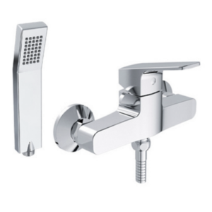 AMERICAN STANDARD A-0412-300 ก๊อกผสมยืนอาบ พร้อมฝักบัวสายอ่อน รุ่น Concept Square
