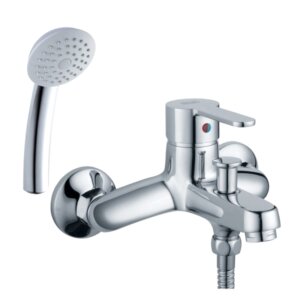 AMERICAN STANDARD A-6511-200 ก๊อกผสมลงอ่าง/ยืนอาบแบบติดผนัง พร้อมฝักบัวสายอ่อน 1 ฟังก์ชั่น รุ่น Seva